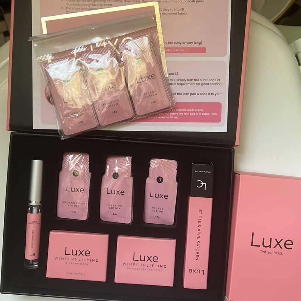 Luxe Lash lifting Kit and Black Eyelash Tint -never used